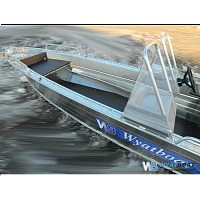 Алюминиевая лодка Wyatboat - 390 У с консолями