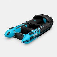 Лодка надувная Gladiator E 380 PRO Черно-Бирюзовый