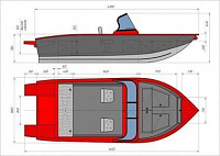 Алюминиевая лодка Триера 420 Фиш Комфорт №02428