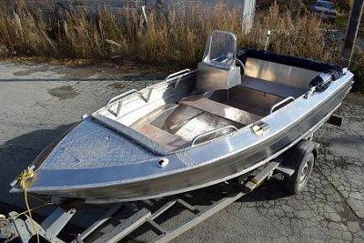 Алюминиевый катер Виза Алюмакс 435