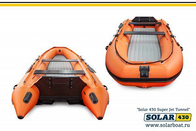 Лодка надувная Solar 430 Super Jet tunnel