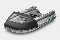 Лодка надувная Gladiator E 380 X светло/темносерый