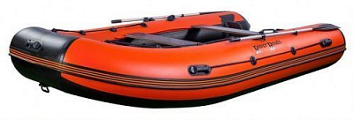 Лодка надувная River Boats RB - 390 Черно-Оранжевый