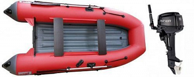 Лодка надувная Altair HD - 340 Active НДНД+ Лодочный мотор Parsun T 9,8 BMS