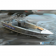 Алюминиевая лодка Wyatboat - 390 У с консолями