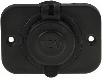 Разъем прикуривателя на панели, врезной, чёрный
