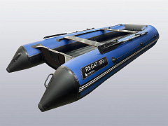 Лодка надувная Big Boat Regat (Регат) 380 синий/серый