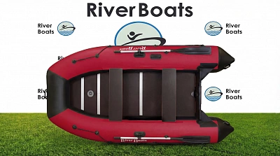Лодка надувная River Boats RB - 350 Черно-Красный