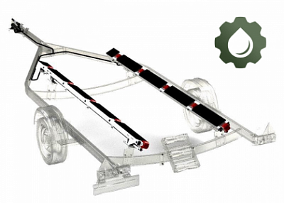 Система роликовая гидравлическая V2 Практик (Цинк, для прицепов МЗСА 81771G.021/817)