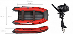 лодка Reef 300 НД + мотор Parsun T 3.6 BMS