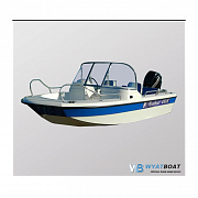 Стеклопластиковый катер Wyatboat - 430 DC (тримаран)