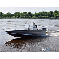 Алюминиевая лодка Wyatboat - 390 М с консолями