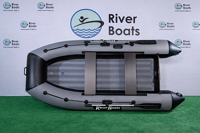 Лодка надувная River Boats RB - 340 НДНД Черно-Серый