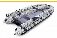 Лодка надувная Solar 430 Super Jet tunnel c фальшбортом пиксель
