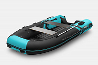 Лодка надувная Gladiator E 420 S черно/бирюзовый
