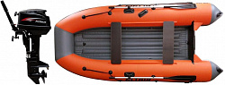 Лодка надувная Altair HD - 330 НДНД+ Лодочный мотор Hidea HD 9,8 FHS