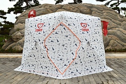 Палатка Куб "CONDOR" зимняя утепленная 6 сторон, 3,6 х 3,2 х 2,2 