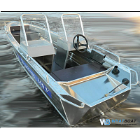 Алюминиевая лодка Wyatboat - 390 У с консолями