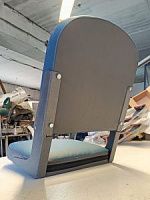 Кресло складное малое серо - синий