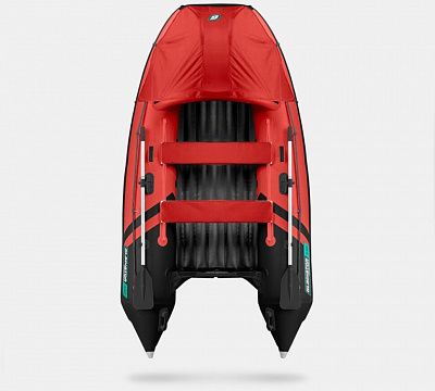 Лодка надувная Gladiator E 350 PRO красно/черный