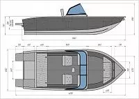 Алюминиевая лодка Триера 390 Боурайдер Комфорт №1558