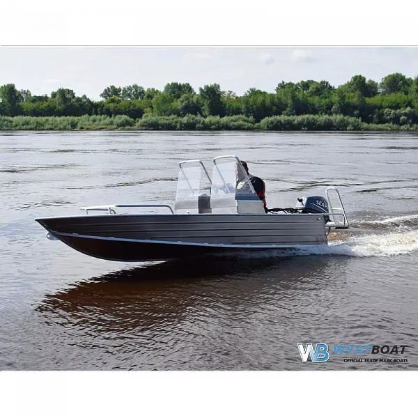 Алюминиевая лодка Wyatboat - 390 М с консолями