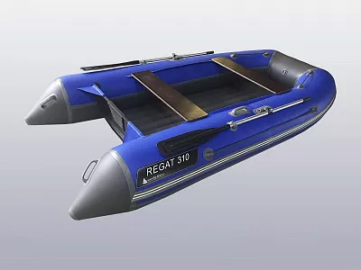 Лодка надувная Big Boat Regat (Регат) 310 синий/черный